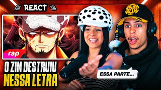 7 MINUTOZ: Rap do Law (One Piece) - CIRURGIÃO DA MORTE | NERD HITS | [Casal Jounin React] 🔥