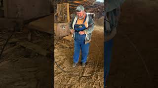 Reversing Sawmill Blades #sawmill #sawmilllife