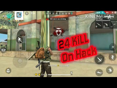 Free Fire Hack On GAMEPLAY Kill in the 24 enemy - YouTube