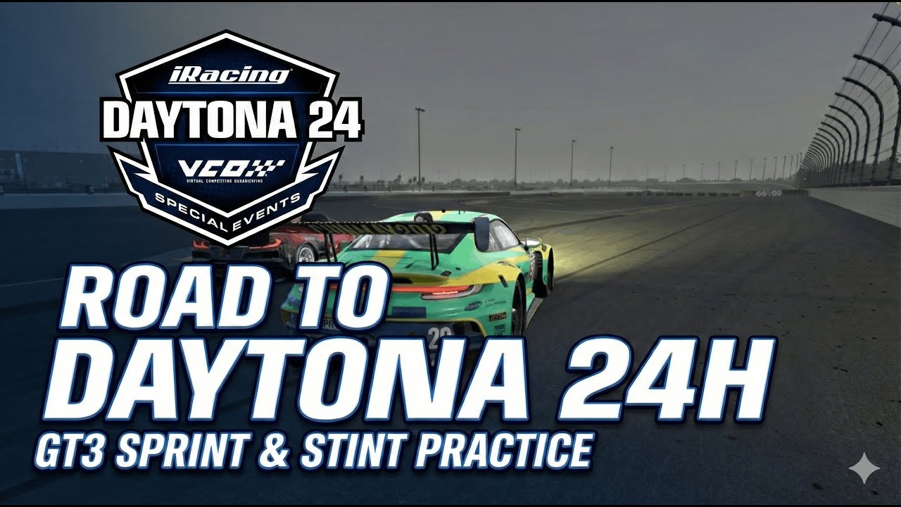 Road to Daytona 24h: Stint Practice + GT3 Sprint Race!