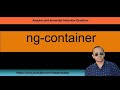 ng-container in angular