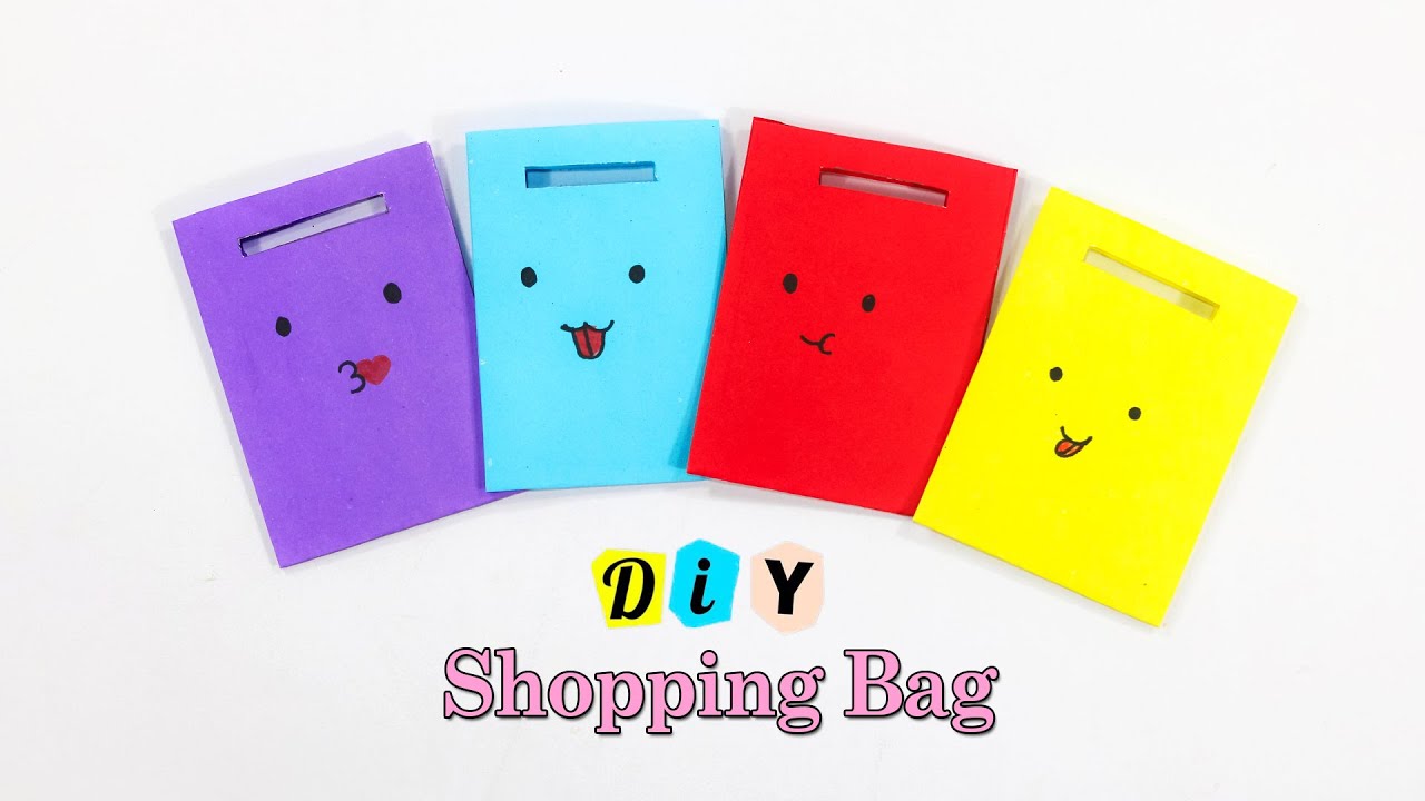 Paper Bag Making At Home - How To Make Shopping Bag With Paper - DIY ...