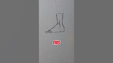 How to draw feet from side view || Jmarron