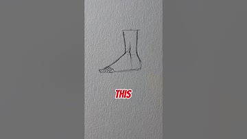 How to draw feet from side view || Jmarron