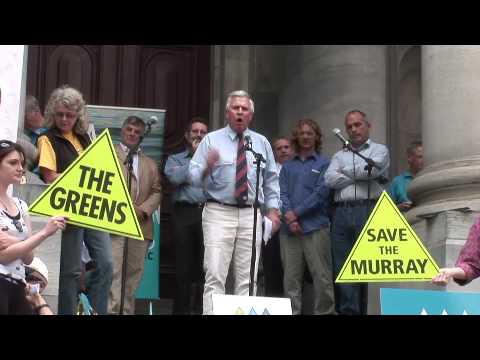 "Our water Our Rights" Steps of Parliament House, Adelaide, South Australia. 10th October 2009, Organised by the Water Action Coalition. Speaker Robert Brokenshire