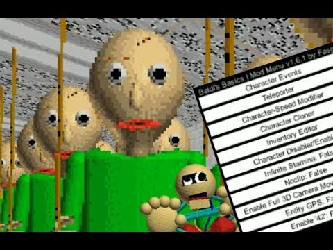 BALDI'S BASICS HACKS AND CHEATS!!! Baldi's Basics Mod Menu [Baldi