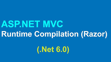 ASP.NET - How to enable Razor Pages Runtime Compilation