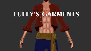 How to create Luffy’s garments in Marvelous Designer- Time Lapse-