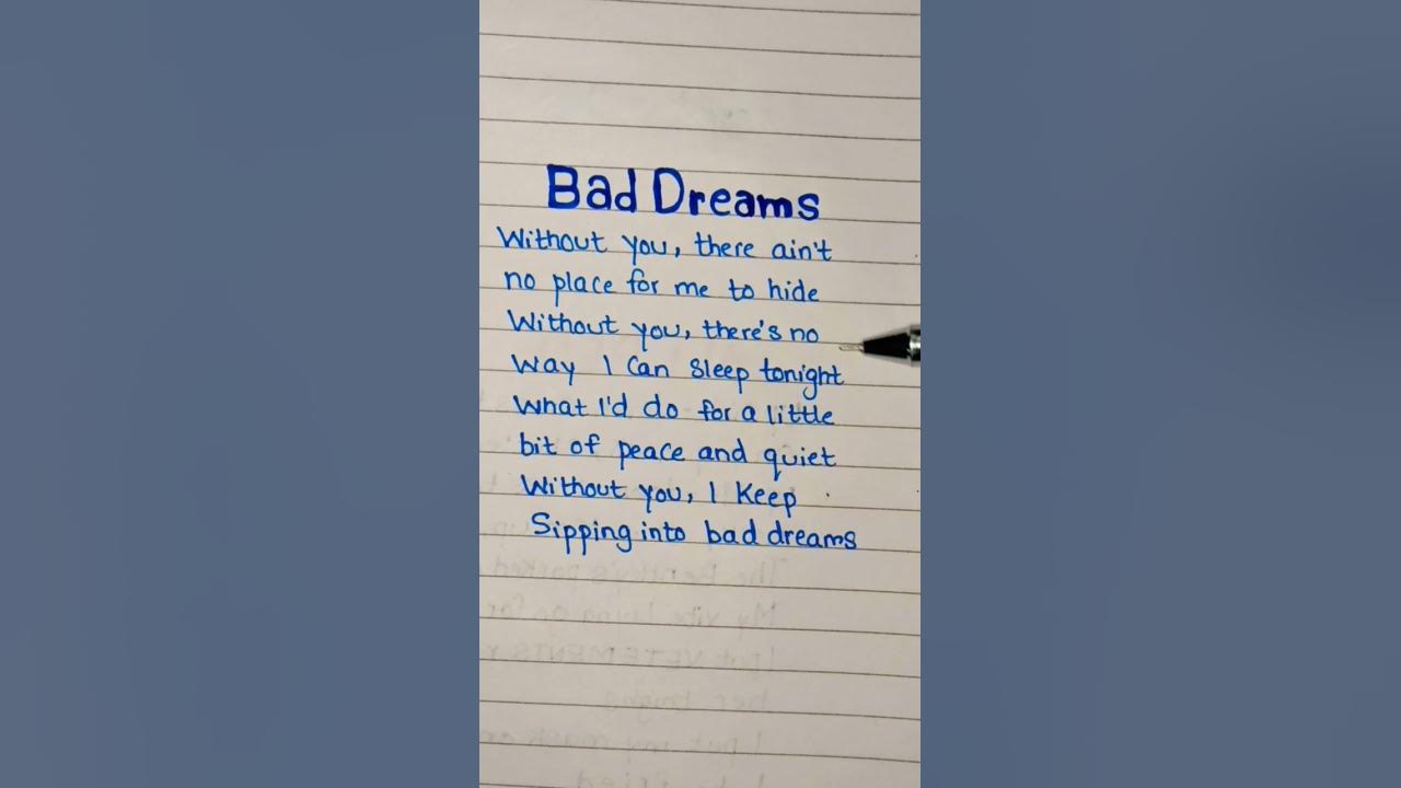 Teddy Swims - Bad Dreams | Handwritten lyrics #fyp #viral #trending #shorts #shortsfeed #teddyswims Teddy Swims - Bad Dreams | Handwritten lyrics #fyp #viral #trending #shorts #shortsfeed #teddyswims