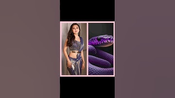 All Nagin 🐍💜💙🖤 actress photo with same colour 💗🧡❤ snake 🐍 😍 #shortsviral #shorts #youtube