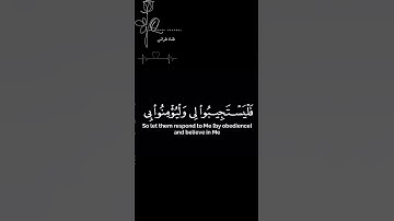 وإذا سألك عبادي عني | تلاوة الشيخ بدر المشاري كرومات قرآن شاشة سوداء كروما ايات قرانية سورة البقرة