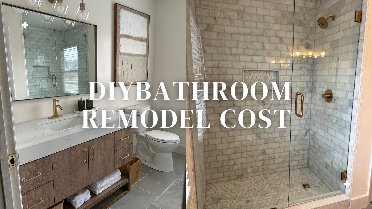 How much did my DIY Bathroom Remodel Cost ??? | Cost Breakdown - YouTube