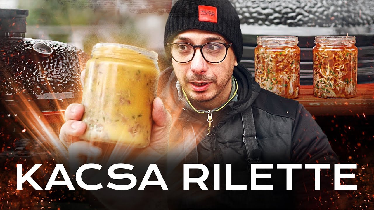 EZ A CUCC ARANYAT ÉR 😍✨ Brutál Finom KACSA RILETTE a Kamado4U Kerámia Rácsain 🦆