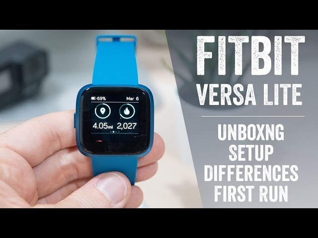 Fitbit Versa Lite: Unboxing, Tech Specs, First Run, Comparisons!