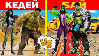 $1 HULK Vs $1,000,000 HULK In GTA 5!