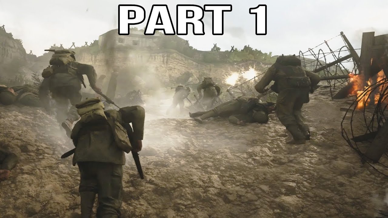 Call of Duty WW2 Gameplay Walkthrough Part 1 - Normandy - YouTube