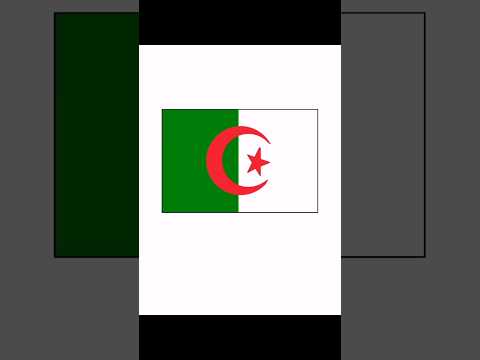 كيفية رسم علم الجزائر بخطوات بسيطة تعليم الرسم للمبتدئين الجزائر رسم