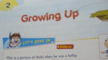 2nd Standard "Environmental Science(EVS)" TextBook Chapter 2 “Growing up"