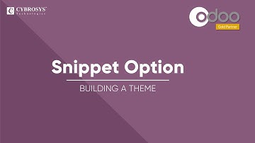 How to create snippet options in Odoo Theme | Building a Theme | Odoo 14 Website Builder