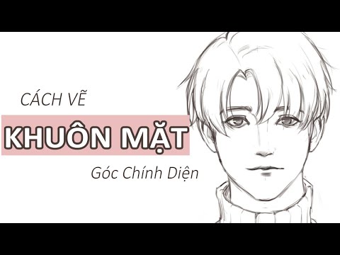 Cách Vẽ KHUÔN MẶT ANIME góc Chính Diện - YouTube