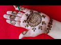 latest front hand mehndi design/goltikki mehndi design/trick mehndi design