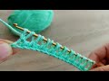 Super Very Very Easy Tunisian Crochet Knitting Model - Yapımı Çok Çok Kolay Örgü Tunus İşi Model