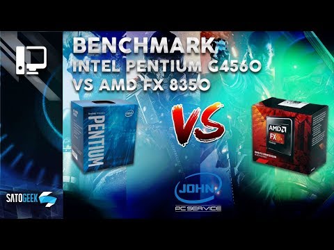 Benchmark Intel Pentium G4560 vs AMD FX 8350 Settings High 1080p