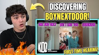 DISCOVERING BOYNEXTDOOR!! 'But I Like You' + 'One And Only' + 'Serenade' Official MVs REACTION!