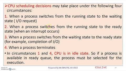 MODULE 2 - TOPIC 14 - CPU SCHEDULING