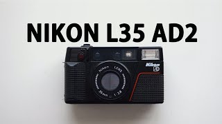 nikon l35 ad2  best point and shoot film camera review