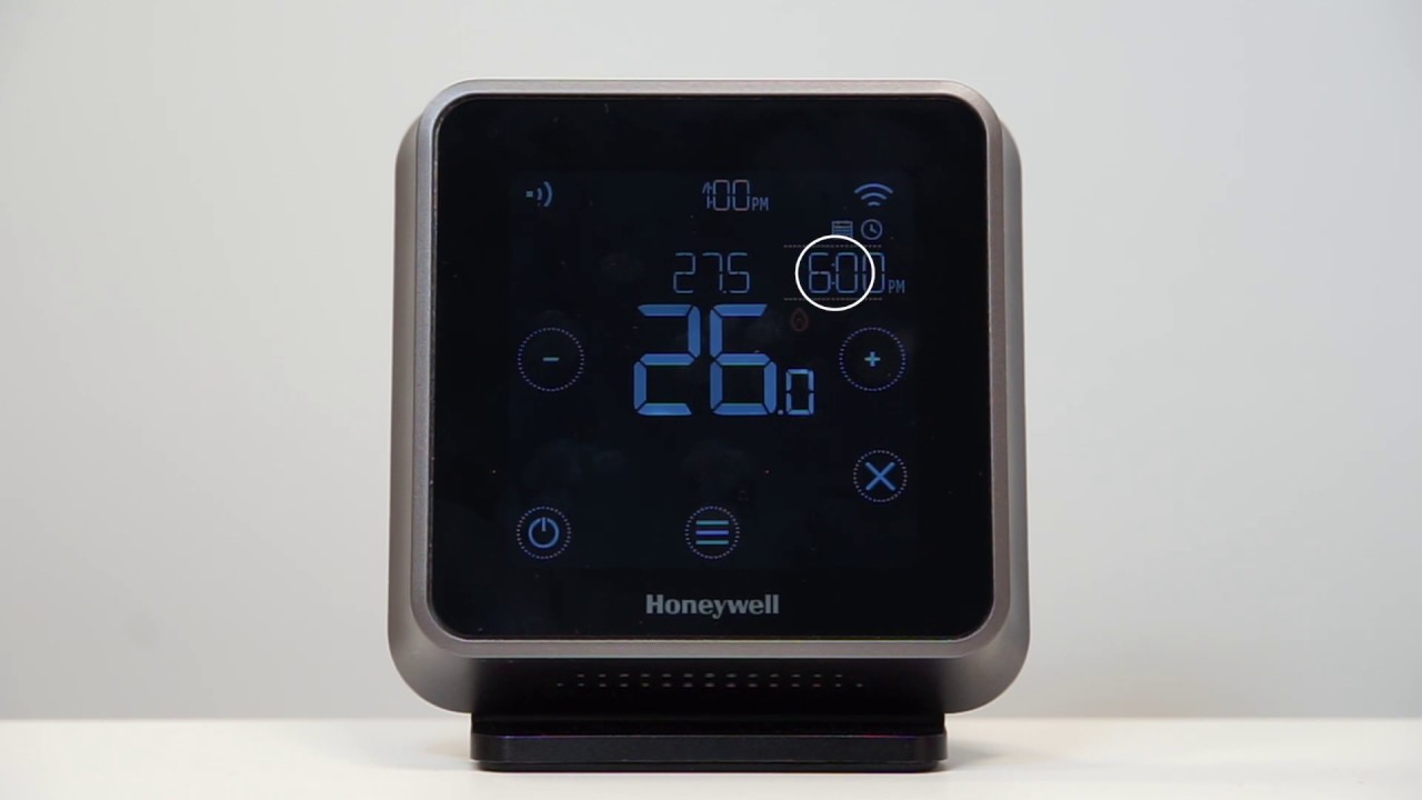 How to override a T6/T6R/T6R-HW Smart Thermostat - YouTube