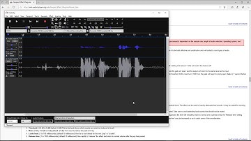 Audacity for auditions - Noise reduction, Normalize, Compression, & Noise gating