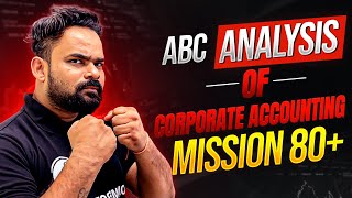 ABC Analysis of Corporate Accounting | Mission 80+ | CS Executive Dec 2025 / June 2026