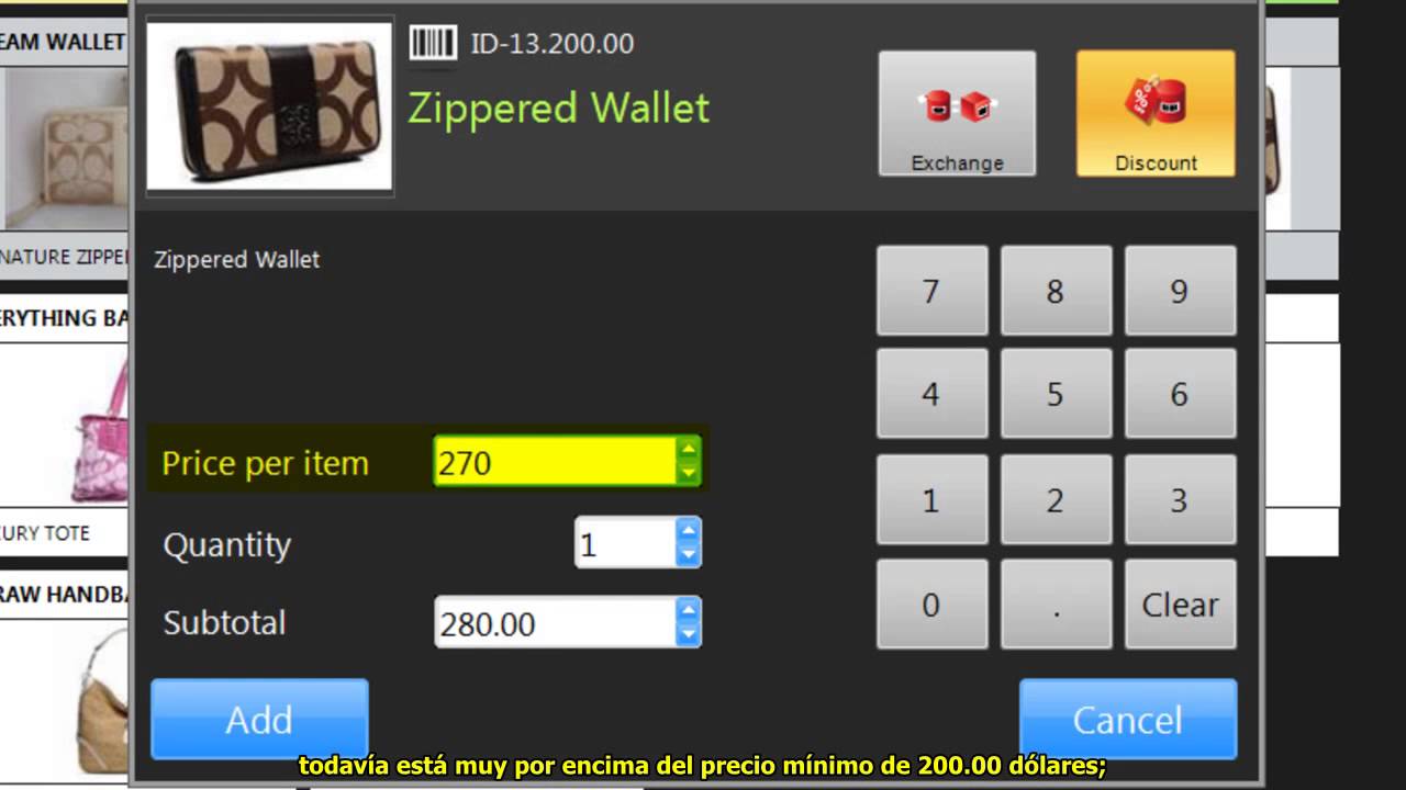 How To Make a Negotiable Price Sale [Spanish CC] Nova Point of Sale YouTube