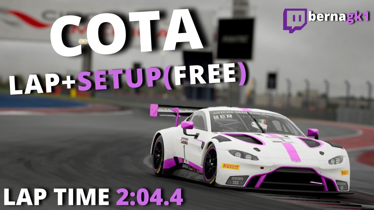 ASTON MARTIN V8 VANTAGE GT3 | COTA 2:04.437 | HOTLAP + SETUP | ACC