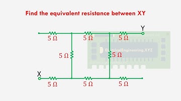 Series Parallel Circuit 9 - Equivalent Resistance Problem with Step by Step Solutions