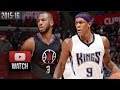 Rajon Rondo vs Chris Paul PG DUEL Highlights (2016.01.16) Clippers vs Kings - SICK!