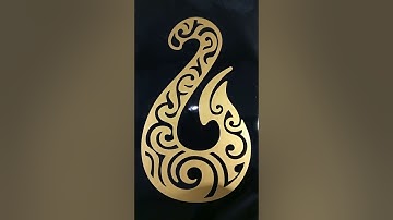 CNC Cutting a Hei Matau on ACM board