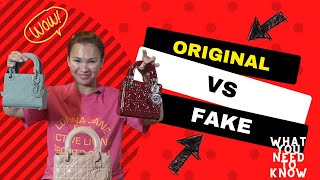 How to determine genuine bags vs fake? | Lady Dior Diamond Cannage