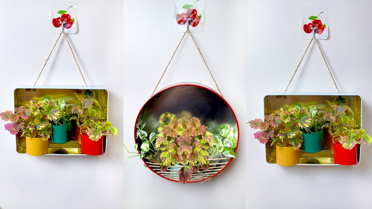 Секреты создания красочного миниатюрного сада из старых банок из-под печенья