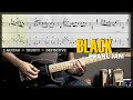 Black  guitar cover tab  guitar solo lesson  backing track with vocals  pearl jam