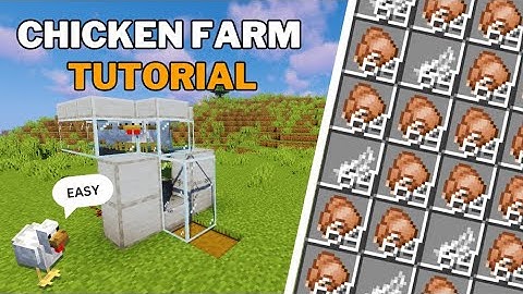 THE Best chicken farm tutorial minecraft Java 1.20.