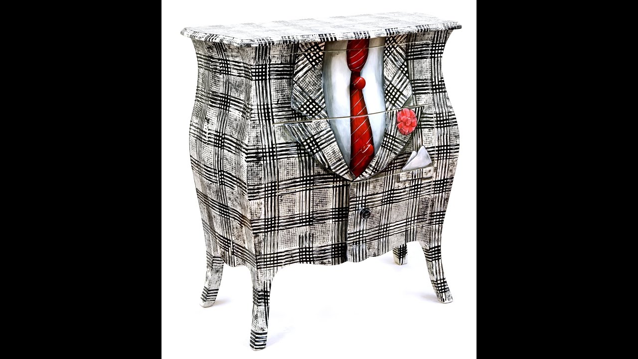 fabric decoupage chairs with DIPINGERE a Mobili decorati UN  dipinti mano MOBILE