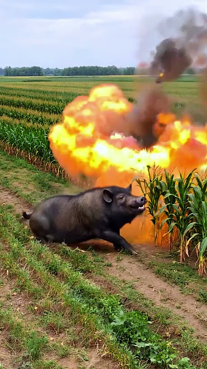 poor little pig#farm #farming  #satisfying #farmer #nature