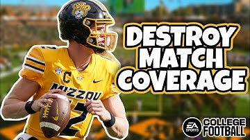 EASY Ways To Attack Match Coverage In College Football 25!!!