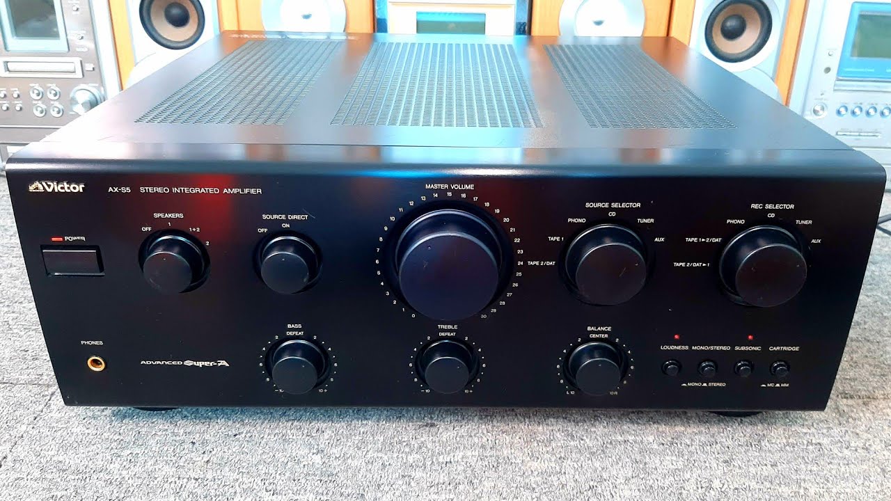 Amply Nhật Victor khủng 8 sò size 44 oánh 4 bass 30 cùng lúc nghe nhạc