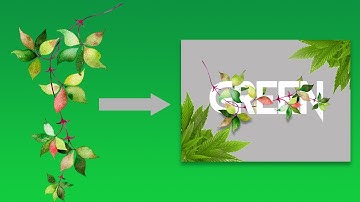 how to create realistic leaves text effect in photoshop 2021
