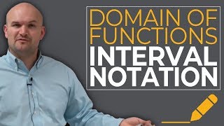 How to determine the domain of a function with restrictions interval notation