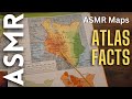 Flicking through an atlas reading facts  figures asmr maps
