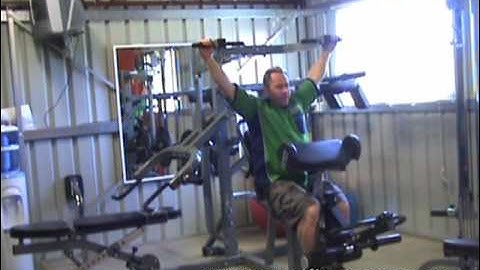 WB MS Lat Pulls Extended Sets on the Powertec Multi System